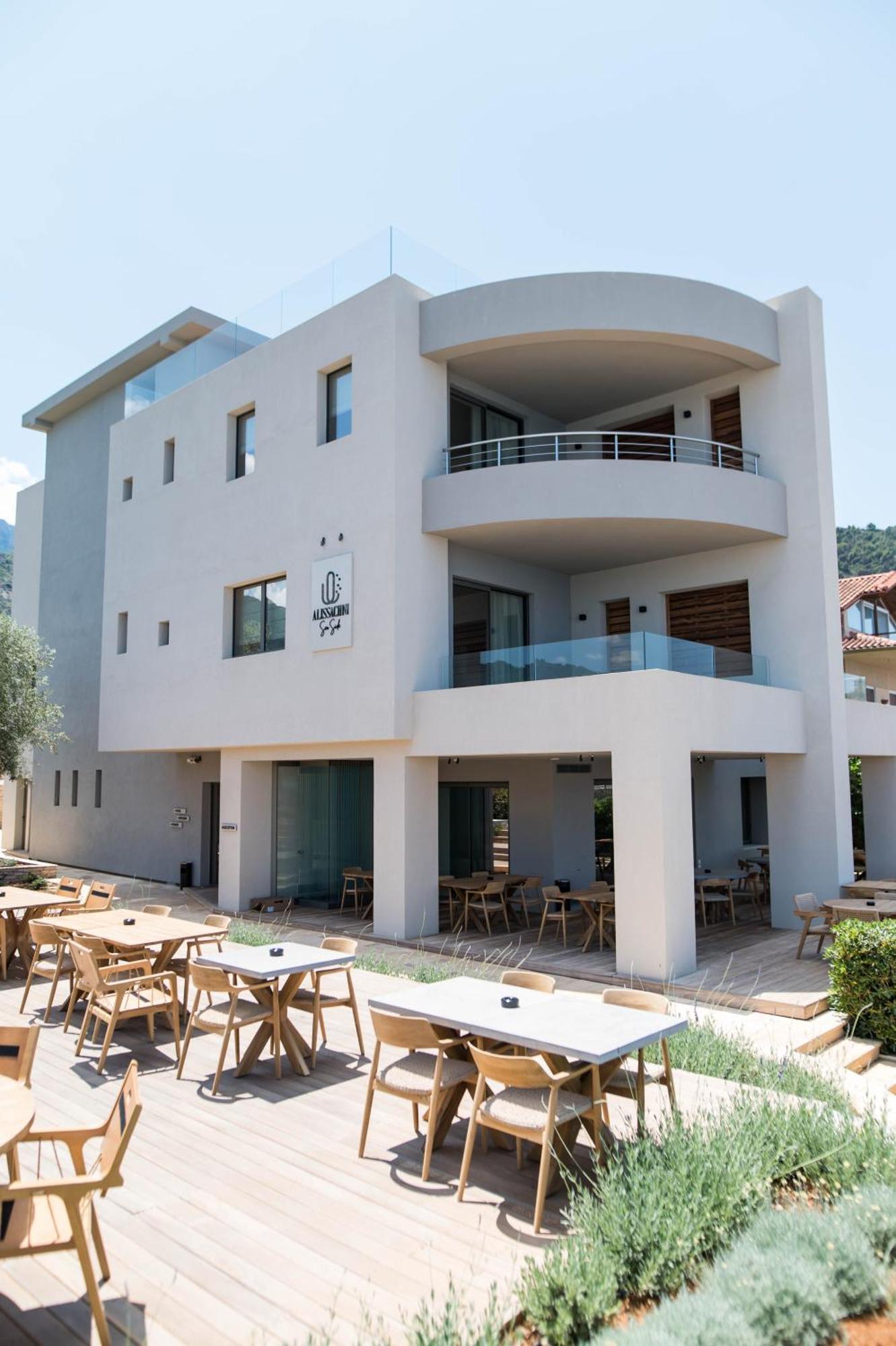 Alissachni Seaside Hotel Dherveni Exteriör bild